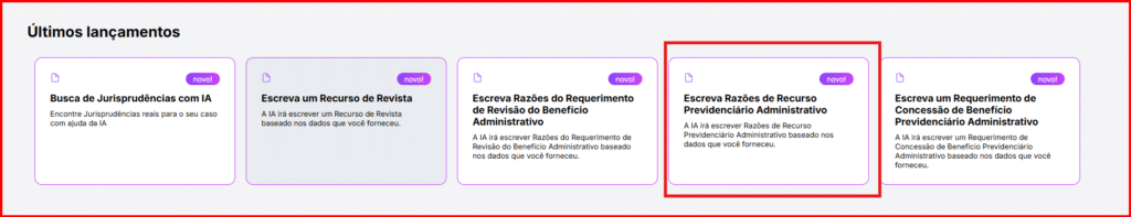 Escreva Razões de Recurso Previdenciário Administrativo.